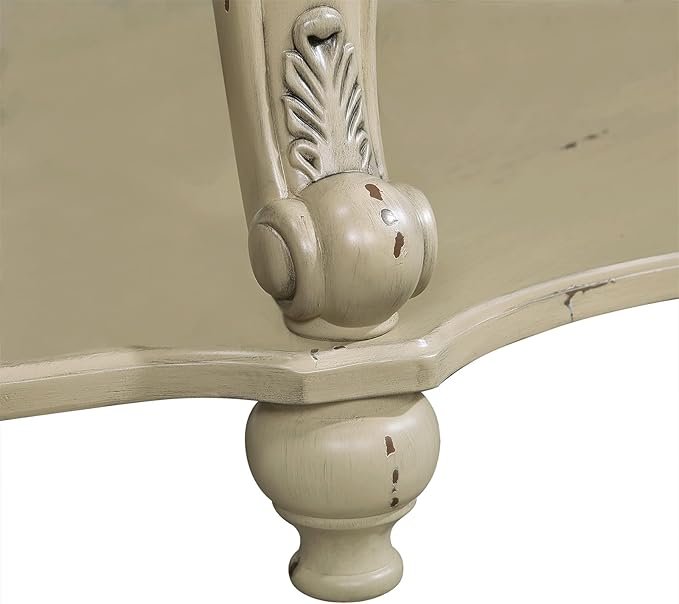 LKTART Oval Coffee Tables for Living Room, Round Vintage Coffee Table - Image 9