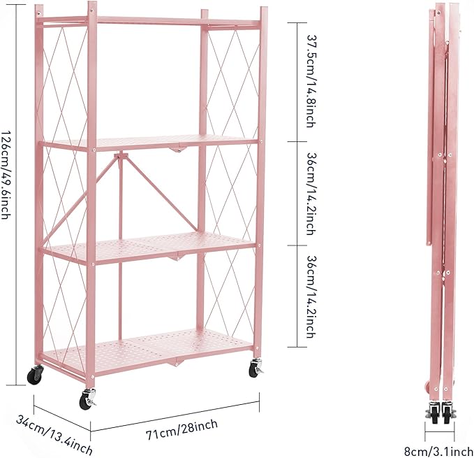 BRIAN & DANY 4-Tier Foldable Storage Shelves - Image 3