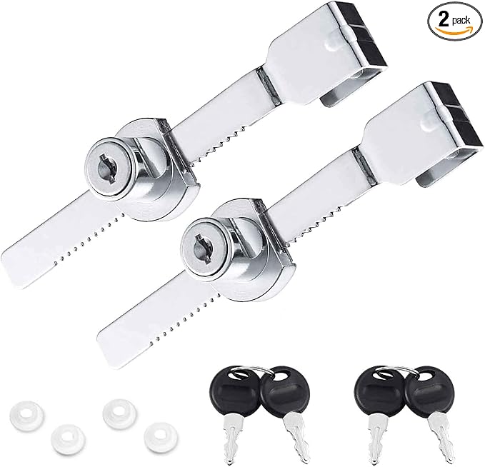 2Pcs Glass Cabinet Lock with Keys, Display Case Lock by Unknown