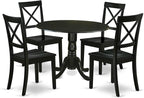 East West Furniture DLBO5-BLK-W 5 Piece Dinette Set by EastWestFurniture