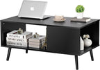 ZenStyle Mid Century Modern Coffee Table, Wooden Retro Coffee Table by ZenStyle
