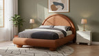 Meridian Furniture MadridCognac-F Madrid Collection Art Deco Full Bed - Image 2