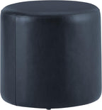 Studio Living® 19” Wentworth Ottoman Round Faux Leather Bench, Stationary - Image 5