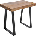Home Soft Things Natural Old Pine Wood Rectangle Entryway Bench, Sturdy Hand by HomeSoftThings