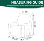 Cupuamon Recliner Chair Covers, Lazy Boy Recliner Covers Stretch Reclining - Image 2