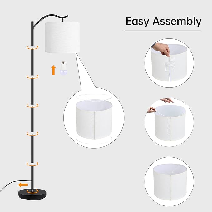 BoostArea Modern LED Arched Floor Lamp - Image 7