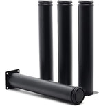 12 Inch Metal Furniture Legs Stainless Steel Adjustable Legs Black Metal Legs by Masendelk
