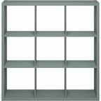 Furinno Cubicle Book Shelf, 9-Cube Bookshelf, Extra Thick Frame Reversible - Image 8