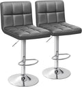 Homall Bar Stools Modern PU Leather Adjustable Swivel Barstools, Armless by Homall