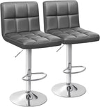 Homall Bar Stools Modern PU Leather Adjustable Swivel Barstools, Armless by Homall