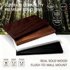 Solid Wood Floating Shelves, 40in Finished Real Wood Wall Shelves - Image 2