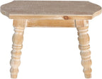 dwellington Wooden Bathroom Wood Foot Stool - Image 5