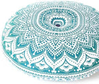 Mandala Floor Pillow Cover Meditation Cushion Seating Throw Hippie Round - Image 2