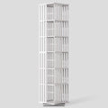 YOWOS Rotating Bookshelf Tower, 360° Display Spinning Bookcase, Bamboo by YOWOS