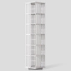 YOWOS Rotating Bookshelf Tower, 360° Display Spinning Bookcase, Bamboo by YOWOS