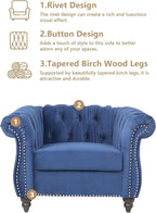 QHITTY 2 Piece Living Room Sofa Set, Sectional Chesterfield Sofa Chair - Image 3