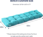 IPYNBAP Outdoor Bench Cushion, Waterproof Bench Cushion - Image 2