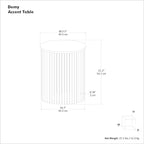 SIMPLIHOME Demy Metal Accent Table - Image 3