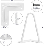 SMARTSTANDARD 6 Inch Heavy Duty Hairpin Furniture Legs, Metal Home DIY Projects - Image 2