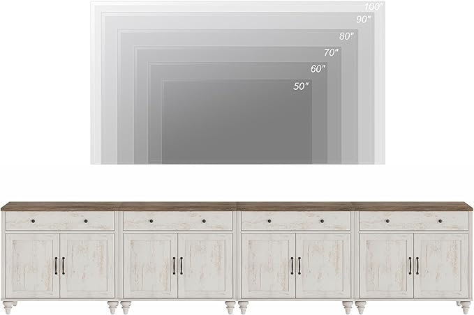 WAMPAT Large TV Stand for 100 inch TV - Image 4