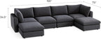 LINSY HOME Oversized Modular Sectional Sofa, 4 Seat Sofa Couches - Image 2