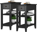 ChooChoo Side Table Living Room Set of 2, Narrow End Table by ChooChoo