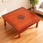 Folding Coffee Table, Square Wooden Low Table, Japanese Floor Sitting Tables - Image 6