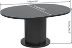 43.3 inch 59 inch Adjustable Size Round Dining Table - Image 2
