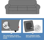 CUCRAF Cushion Sofa Cover 4 Piece Slipcovers, Soft Thick Velvet Couch Cover - Image 7