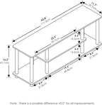 Furinno Turn-N-Tube No Tools 3D 3-Tier Entertainment TV Stand up to 50 inch TV - Image 5