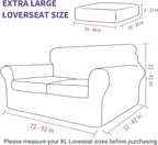 ZNSAYOTX Oversized Velvet 3 Piece Couch Cover - Image 6