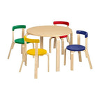 ECR4Kids Bentwood Table and Curved Back Chair Set, Kids Furniture by ECR4Kids