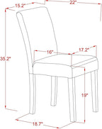 East West Furniture ABP4T04 Abbott Parson Dining Chairs - Image 9