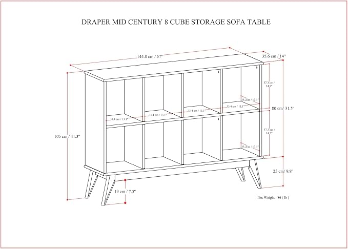 SIMPLIHOME Draper Console Table - Image 3