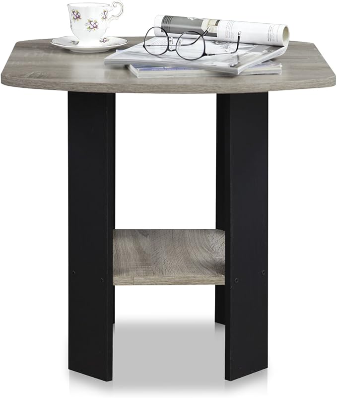 Furinno SIMPLE DESIGN Side Table, 2-Tier Modern End Table - Image 5