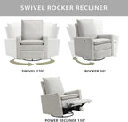 Oxford Baby Uptown Power Recliner/Glider - Image 3
