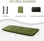 MAXYOYO Cot Japanese Floor Futon Mattress, Single Size Tatami Mat Sleeping Pad - Image 2