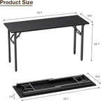 TEMI Long Computer Desk Folding Table - Image 3