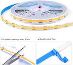 AIMENGTE Cabinet Light, LED Strip Lights, 6-in-1 12V COB Under Cabinet Lighting - Image 7