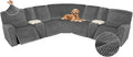 Arfntevss Sectional Recliner Couch Covers Velvet Washable Corner Sectional Sofa by Arfntevss