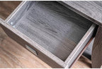 BOWERY HILL Transitional Wood Storage End Table, Solid Wood and Veneer - Image 4