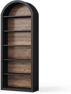 LITTLE TREE 6-Tier Bookcase, Large Freestanding Wooden Open Bookcase Bookshelf - Image 8