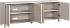 Henn&Hart Rectangular TV Stand for TV's up to 80" in Alder White, TV Stands for - Image 5