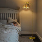 Oneach Arc Floor Lamp for Living Room, Rattan Boho Floor Lamp - Image 6