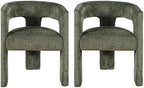 Jofran Gwen Jacquard Upholstered Accent Chair, Modern Luxury Plush Sculptural by Jofran+Inc.