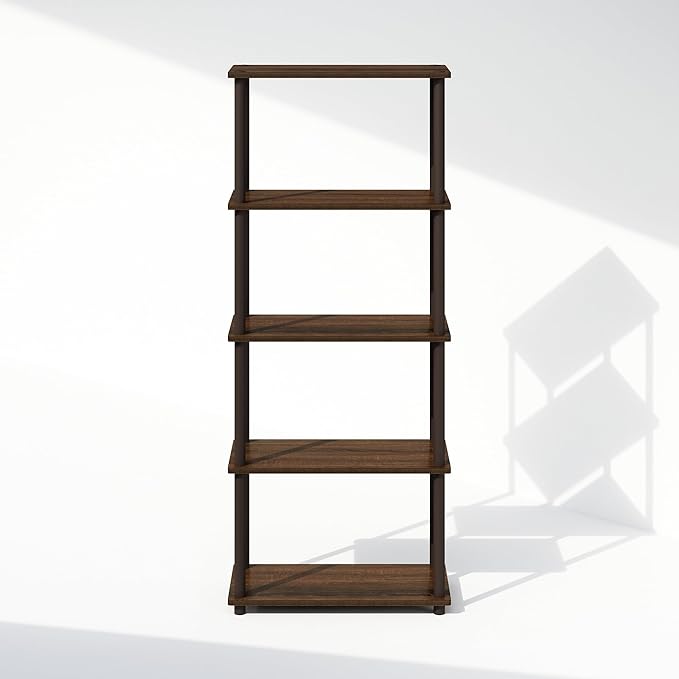 Furinno Turn-N-Tube Book Shelf, 5-Tier Bookshelf, Bookcase - Image 6