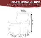 Cupuamon Recliner Chair Covers, Lazy Boy Recliner Covers Stretch Reclining - Image 2