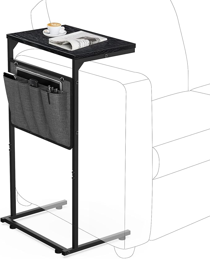Vantic C Shaped End Table, Small Side Table by Vantic