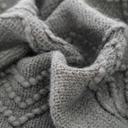 BOURINA Throw Blanket Textured Solid Soft Sofa Throw Couch Cover Knitted - Image 5