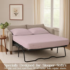 Sleeper Sofa Bed Sheet, 100% Cotton 400 Thread Count, 4 Piece Set, Deep Pocket - Image 3